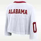 Jersey universitario Nike Dri-FIT cropped para mujer Alabama Logo