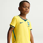 Jersey de fútbol Nike Dri-FIT Replica de Brasil local 2026 Stadium para niños talla pequeña