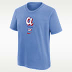 Playera Nike de la MLB para niños talla grande Atlanta Braves City Connect
