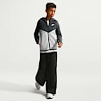 Nike Sportswear Tech Fleece Tam Boy Fermuarlı Genç Çocuk Kapüşonlu Üst