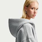 Nike Studio Fleece Medium Weight Women's Oversized Full-Zip Cropped Hoodie