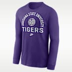 LSU Legacy Arched Logo Men's Nike College Long-Sleeve T-Shirt