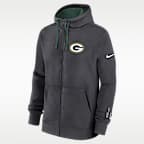 Green Bay Packers Playbook Page Club Men's Nike NFL Full-Zip Hoodie