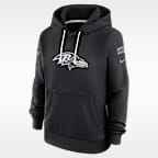 Baltimore Ravens Salute to Service Sideline Women's Nike Dri-FIT NFL Pullover Hoodie