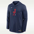 Japan National Baseball Team 2026 World Baseball Classic Men's Nike Dri-FIT Long-Sleeve Hooded Top