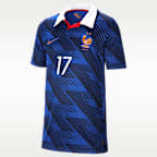 William Saliba France National Team 2026 Stadium Home Big Kids' Nike Dri-FIT Soccer Jersey