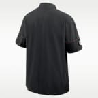 Cincinnati Bengals Sideline Coach Men's Nike NFL 1/2-Zip Short-Sleeve Hooded Jacket