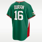 Jarren Duran Mexico National Baseball Team 2026 World Baseball Classic Men's Nike Stadium Jersey