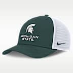 Michigan State Sideline Rise Gameday Men's Nike College Trucker Adjustable Hat