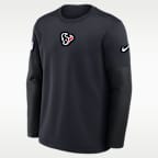 Playera de manga larga Nike Therma-FIT de la NFL para hombre Houston Texans Scripted To Win Sideline Coach