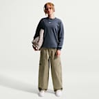 Nike Sportswear Studio Big Kids' (Girls') Oversized Crew-Neck Sweatshirt