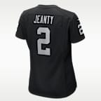 Jersey Nike de la NFL Game para mujer Ashton Jeanty Las Vegas Raiders 2025 NFL Draft First Round Pick