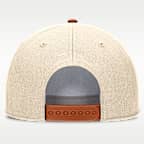 Gorra universitaria Nike ajustable para hombre Texas Primetime Rope 2-Tone Rise