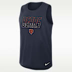 Camiseta de tirantes Nike Dri-FIT de la NFL para hombre Chicago Bears