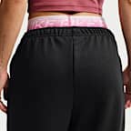 Nike Studio Fleece Sport Women's Dri-FIT Mid-Rise Open-Hem Pants