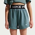 Shorts Dri-FIT para niña talla grande Nike Pro Fleece