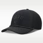 Gorra universitaria Nike ajustable para hombre West Virginia Campus Prep Tonal Rope Rise