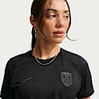 Camisola de futebol Replica Nike Dri-FIT do equipamento alternativo Stadium Noruega 2026 para mulher