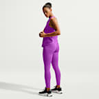 Damskie legginsy 7/8 z wysokim stanem bez przedniego szwu Nike Universa