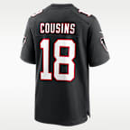 Kirk Cousins Atlanta Falcons Men's Nike NFL Game Football Jersey