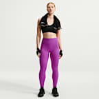 Leggings i fullängd Nike Universa med hög midja och utan söm fram för kvinnor