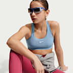 Sutiã de desporto Nike Swoosh para rapariga