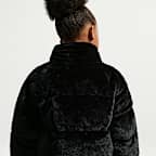 Nike Little Kids' Quilted Faux Fur Jacket