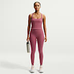 Leggings de tiro alto de 7/8 sin costura delantera para mujer Nike Zenvy