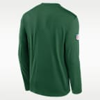 Playera de manga larga Nike Dri-FIT de la NFL para hombre New York Jets Alt Legend Small Logo