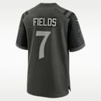 Justin Fields New York Jets Rivalries Collection Men’s Nike NFL Game Jersey