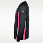 Playera de manga larga Nike Dri-FIT para hombre Miami Heat City Edition