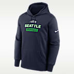 Seattle Seahawks Toss Sweep Men’s Nike Therma NFL Pullover Hoodie