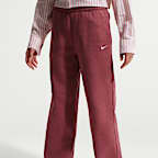 Nike Sportswear Studio Fleece Girls' Open-Hem Trousers