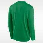 Oregon Courtside Basketball Shootaround Legend Men's Nike Dri-FIT College Long-Sleeve T-Shirt