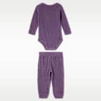 Conjunto de pants y mono de manga larga para bebé (6-12 meses) Nike Baby Essentials