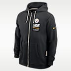 Pittsburgh Steelers Sideline Standard Issue Men's Nike Dri-FIT NFL Full-Zip Hoodie