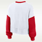 Cincinnati Reds Primary Women's Nike MLB Pullover Crew