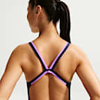 Traje de baño de una sola pieza con diseño Fastback para mujer Nike Swim HydraStrong