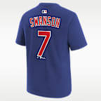 Dansby Swanson Chicago Cubs Big Kid's Nike MLB T-Shirt