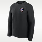 Sudadera de cuello redondo sin cierre Nike de la MLB para hombre Chicago Cubs Tech Fleece