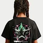 Nike Sportswear T-skjorte med firkantet passform til store barn (jente)