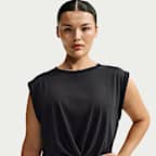 Canotta corta con incrocio sul davanti NikeSKIMS Performance Cotton Blend – Donna