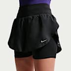 Nike Flow Pantalón corto de running 2 en 1 con cintura alta Dri-FIT - Mujer