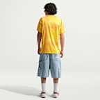 Camisola de futebol de manga curta Replica Nike Dri-FIT do equipamento de guarda-redes Stadium Noruega 2026 para homem