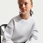 Nike Sportswear Studio Girls' Boxy Fleece Crew Neck