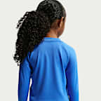 Conjunto de midkini + Hydroguard de manga larga para niña talla pequeña Nike Swim