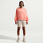 Sudadera de cuello redondo de tejido Fleece oversized para mujer Nike Sportswear Collection Essentials