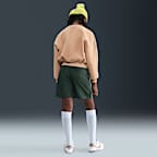 Sudadera de cuello redondo Dri-FIT de corte cuadrado para niña Nike Sportswear Club Fleece