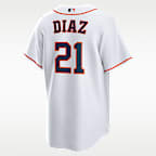 Yainer Diaz Houston Astros Men's Nike MLB Replica Jersey