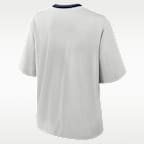 Playera universitaria Nike para mujer Penn State Legacy Arch Script Boxy